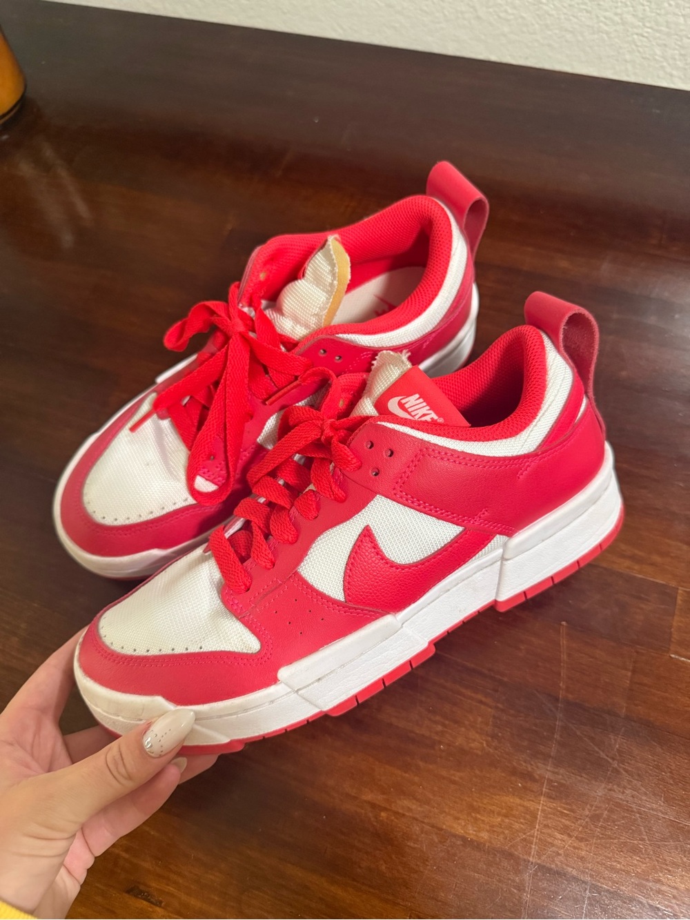 Red Nikes! Women size 9 1/2